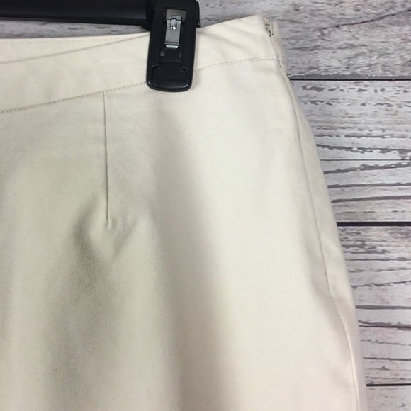 J Jill Beige Flat Front Stretch Ankle Pants - Picture 4 of 9